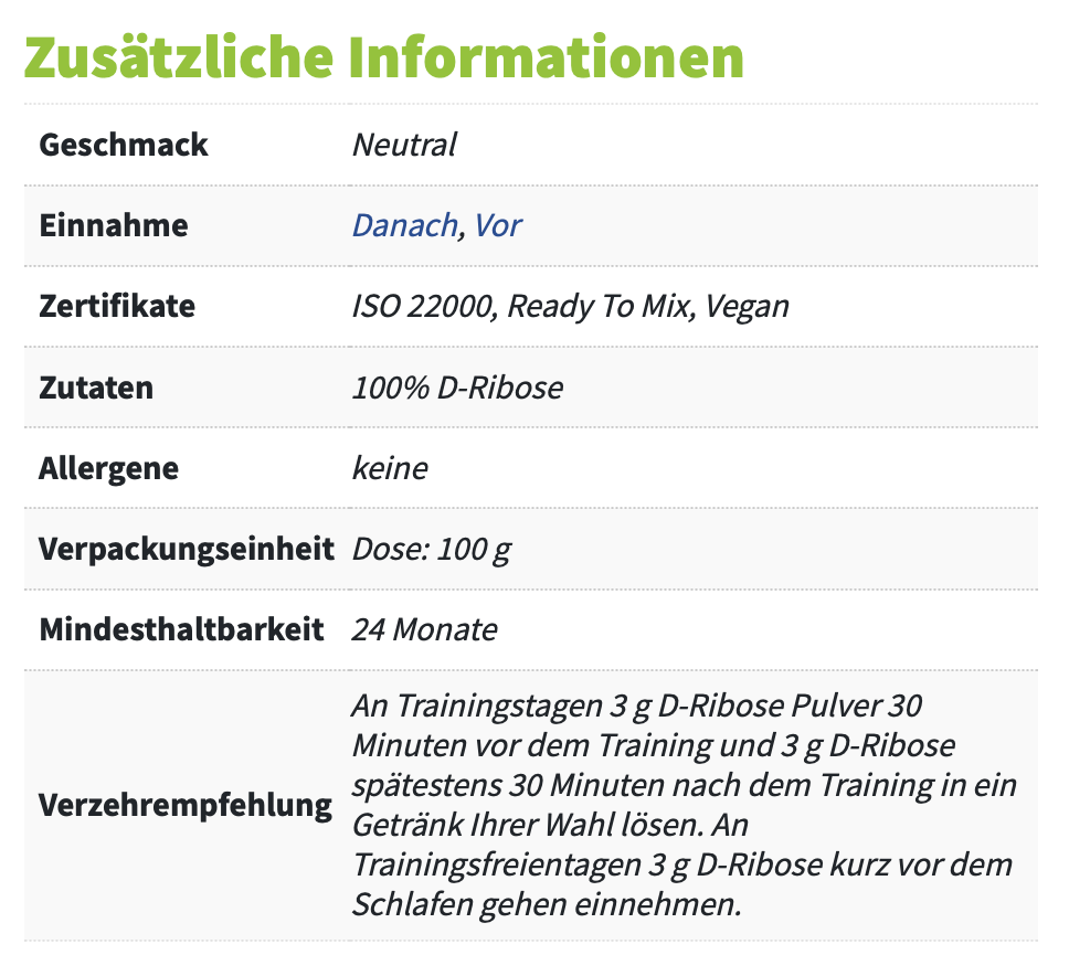 D-RIBOSE add plus